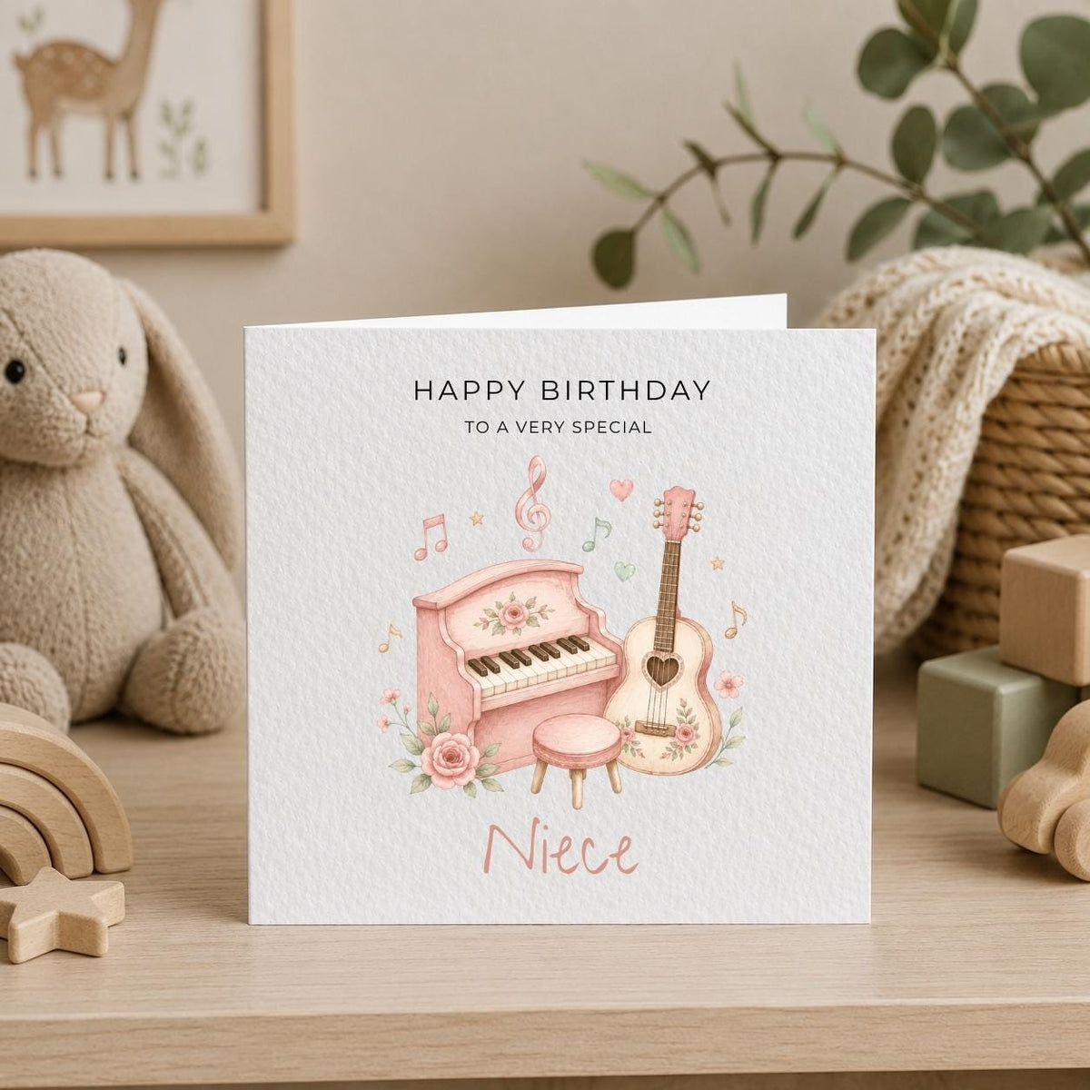 Personalised Mushroom Theme Birthday Card for Daughter, Granddaughter, Sister etc