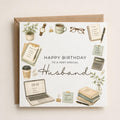 Personalised Office Theme Birthday Card for Husband, Dad, Grandad, Son,  Uncle, Brother etc