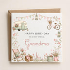 Personalised Caravan Theme Birthday Card for Wife, Mum, Grandma, Daughter, Auntie, Sister etc