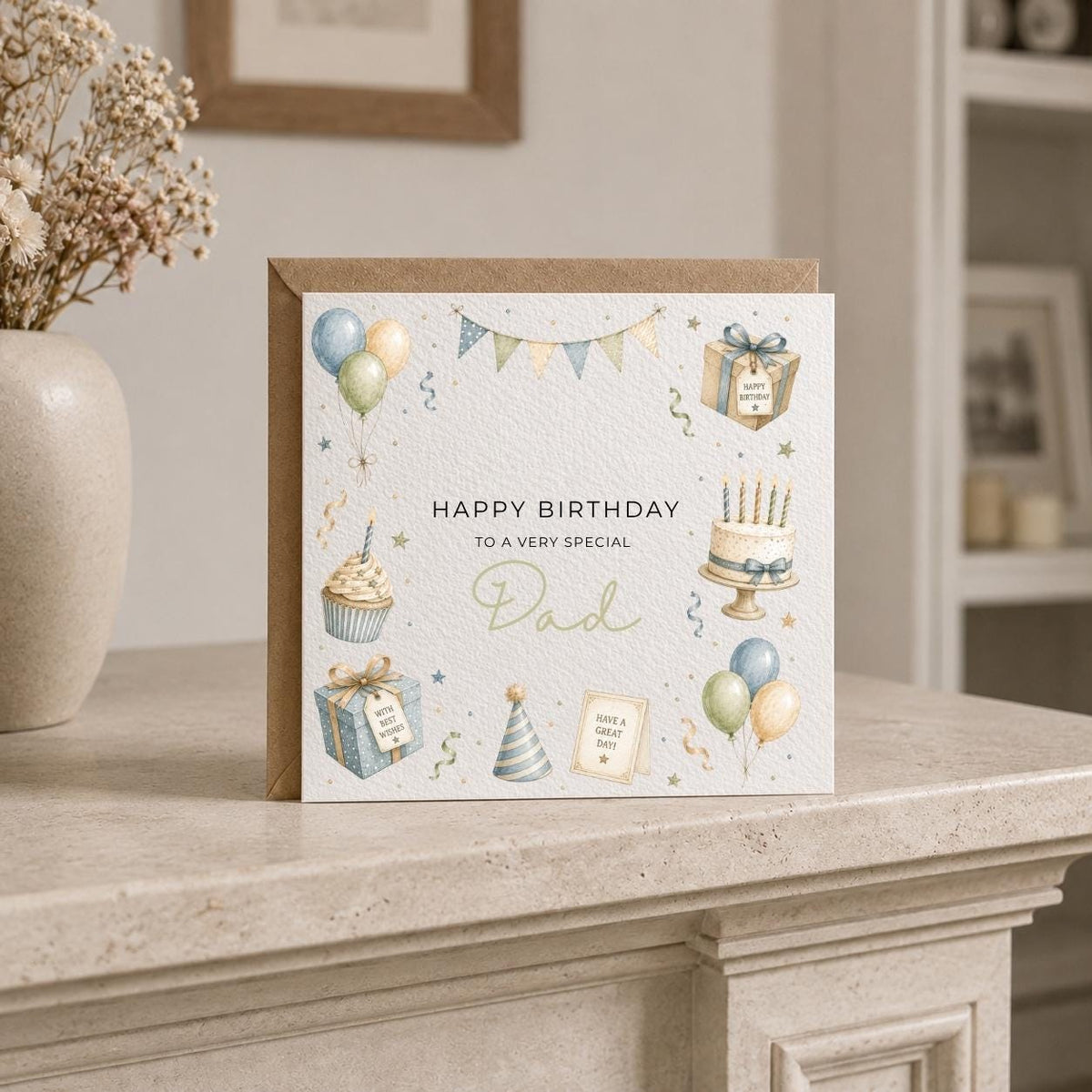 Personalised Birthday Theme Birthday Card for Husband, Dad, Grandad, Son,  Uncle, Brother etc