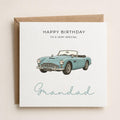 Personalised Vintage Cars Theme Birthday Card for Husband, Dad, Grandad, Son,  Uncle, Brother etc