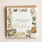 Personalised Travel Theme Birthday Card for Husband, Dad, Grandad, Son,  Uncle, Brother etc