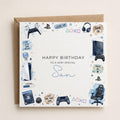 Personalised PlayStation Theme Birthday Card for Husband, Dad, Grandad, Son,  Uncle, Brother etc