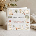 Personalised Cricket Theme Birthday Card for Son, Grandson, Brother etc
