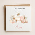 Personalised Spa Theme Birthday Card for Wife, Mum, Grandma, Daughter, Auntie, Sister etc