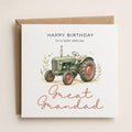 Personalised Tractor Theme Birthday Card for Husband, Dad, Grandad, Son,  Uncle, Brother etc