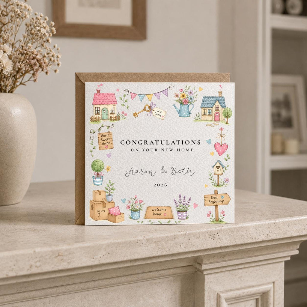 Personalised New Home Card