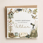 Personalised Birds Theme Birthday Card for Husband, Dad, Grandad, Son,  Uncle, Brother etc