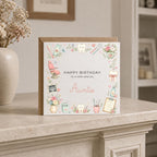 Personalised Dentist Theme Birthday Card for Wife, Mum, Grandma, Daughter, Auntie, Sister etc