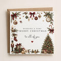 Personalised Christmas Card | Vintage Festive Greeting | Luxury Xmas Keepsake | Completely Customisable | Heirloom Christmas