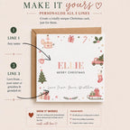 Personalised Christmas Card | For Children | Completely Customisable | Festive Children's Greetings Card