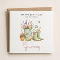 Personalised Gardening Theme Birthday Card for Wife, Mum, Grandma, Daughter, Auntie, Sister etc