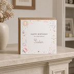 Personalised Astronomy Theme Birthday Card for Wife, Mum, Grandma, Daughter, Auntie, Sister etc