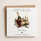 Personalised Christmas Card | Vintage Festive Greeting | Luxury Xmas Keepsake | Completely Customisable | Christmas After Dark