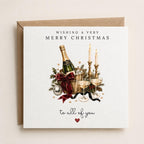 Personalised Christmas Card | Vintage Festive Greeting | Luxury Xmas Keepsake | Completely Customisable | Christmas After Dark