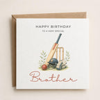 Personalised Cricket Theme Birthday Card for Husband, Dad, Grandad, Son,  Uncle, Brother etc