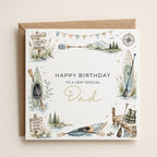 Personalised Kayaking Theme Birthday Card for Husband, Dad, Grandad, Son,  Uncle, Brother etc