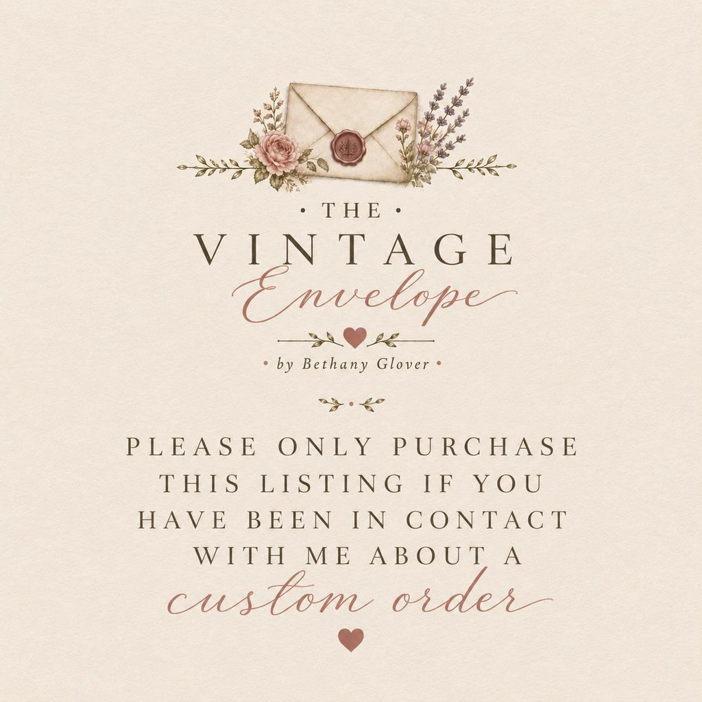 The Vintage Envelope's Custom Card Design Service