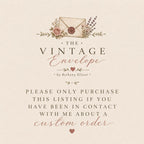 The Vintage Envelope's Custom Card Design Service
