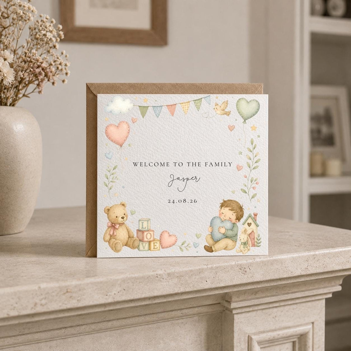 Personalised Child Adoption Card