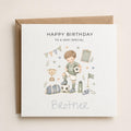 Personalised Football Theme Birthday Card for Son, Grandson, Brother etc