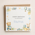 Personalised Building Blocks Theme Birthday Card for Son, Grandson, Brother etc