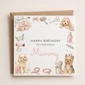 Personalised Dog Groomer Theme Birthday Card for Wife, Mum, Grandma, Daughter, Auntie, Sister etc
