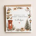 Personalised Christmas Card | Vintage Festive Greeting | Luxury Xmas Keepsake | Completely Customisable | Winter Scenes