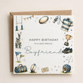 Personalised Rugby Theme Birthday Card for Husband, Dad, Grandad, Son,  Uncle, Brother etc