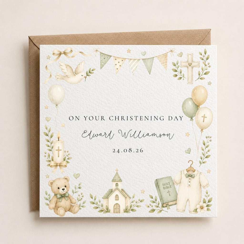 Personalised Christening / Baptism Card
