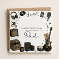 Personalised Music Theme Birthday Card for Husband, Dad, Grandad, Son,  Uncle, Brother etc