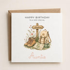 Personalised Walking Theme Birthday Card for Wife, Mum, Grandma, Daughter, Auntie, Sister etc