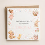 Personalised Bubbles Theme Birthday Card for Daughter, Granddaughter, Sister etc