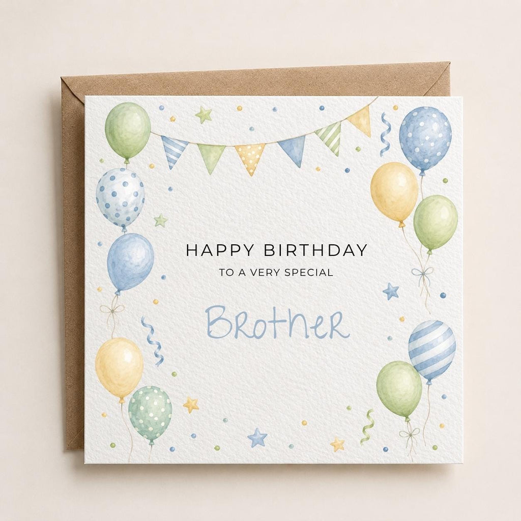 Personalised Birthday Theme Birthday Card for Son, Grandson, Brother etc