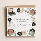Personalised Record Theme Birthday Card for Husband, Dad, Grandad, Son,  Uncle, Brother etc