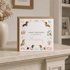Personalised Dachshund Theme Birthday Card for Wife, Mum, Grandma, Daughter, Auntie, Sister etc