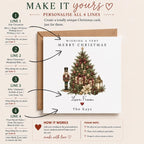 Personalised Christmas Card | Vintage Festive Greeting | Luxury Xmas Keepsake | Completely Customisable | Heirloom Christmas