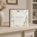 Personalised Gin Theme Birthday Card for Husband, Dad, Grandad, Son,  Uncle, Brother etc