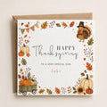 Personalised Children's Thanksgiving Theme Greetings Card, Completely Customizable
