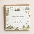 Personalised Golf Theme Birthday Card for Husband, Dad, Grandad, Son,  Uncle, Brother etc
