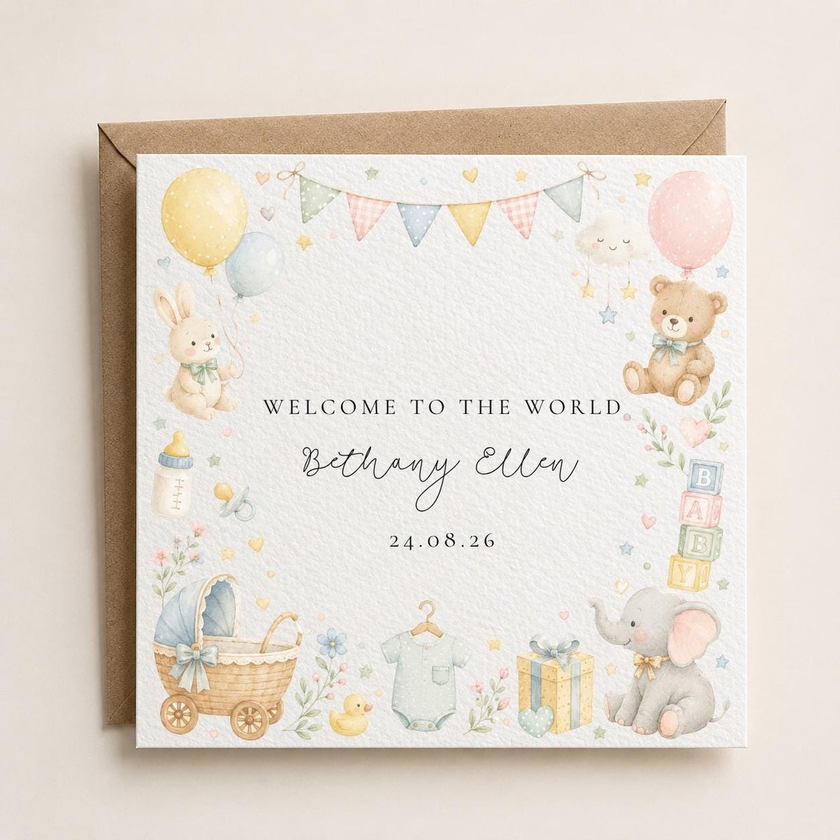 Personalised New Baby Card