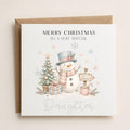 Personalised Christmas Card | For Children | Completely Customisable | Festive Children's Greetings Card | Snowman Theme