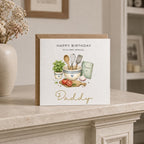 Personalised Chef / Cooking Theme Birthday Card for Husband, Dad, Grandad, Son,  Uncle, Brother etc
