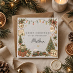Personalised Christmas Card | Vintage Festive Greeting | Luxury Xmas Keepsake | Completely Customisable | Nostalgic Christmas