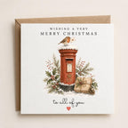 Personalised Christmas Card | Vintage Festive Greeting | Luxury Xmas Keepsake | Completely Customisable | Winter Scenes