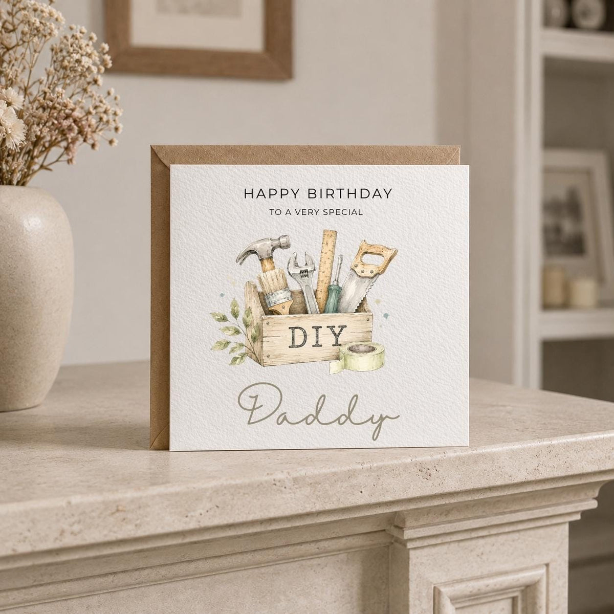 Personalised DIY Theme Birthday Card for Husband, Dad, Grandad, Son,  Uncle, Brother etc