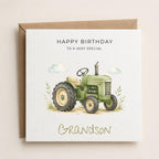Personalised Farm Theme Birthday Card for Son, Grandson, Brother etc