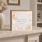 Personalised New Baby Girl Card