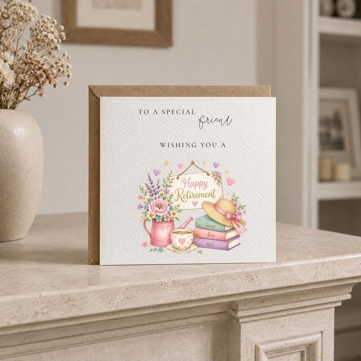 Personalised For Her Happy Retirement Card