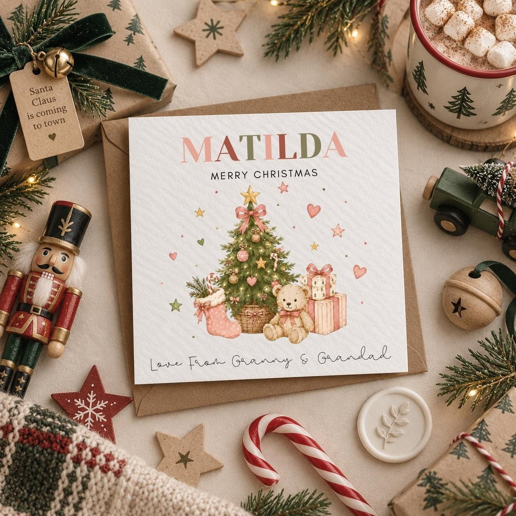 Personalised Christmas Card | For Children | Completely Customisable | Festive Children's Greetings Card